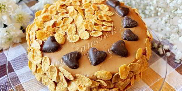 торт молочная девочка со сметанным кремом