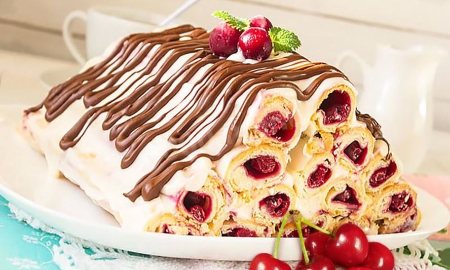 Рецепт торта монастырская изба с вишней и шоколадом