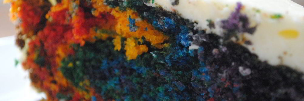 Торт Радуга с пищевыми красителями