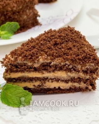 Торт с вареной сгущенкой