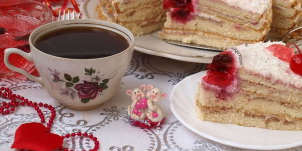 торт сердечный