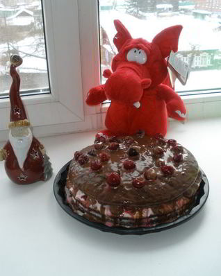 Торт Вишнево-шоколадный