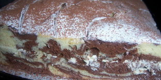 торт зебра с швейцарским меренговым кремом