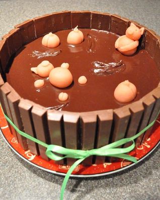 Заварной шоколадный торт