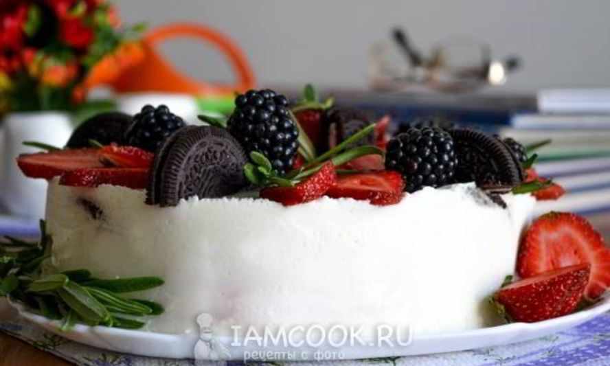Рецепт желейного торта с клубникой