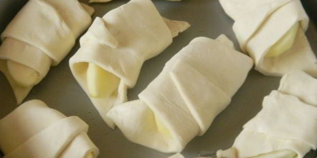 яблочные слойки со сладкой карамелью