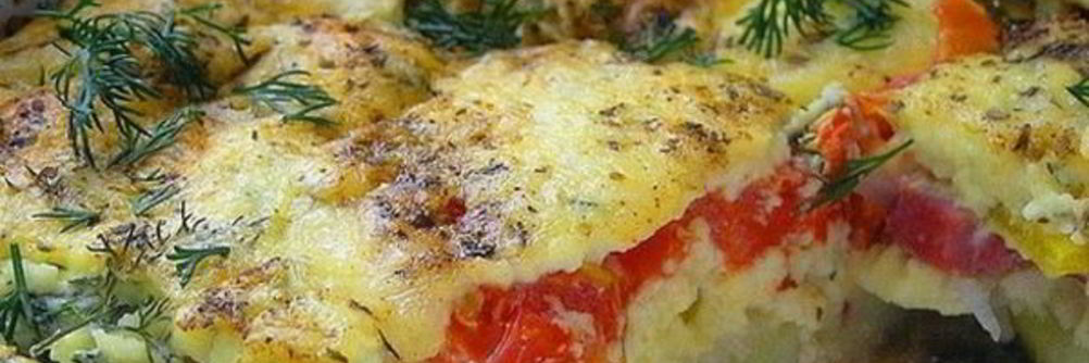 Диетическая овощная запеканка к ужину