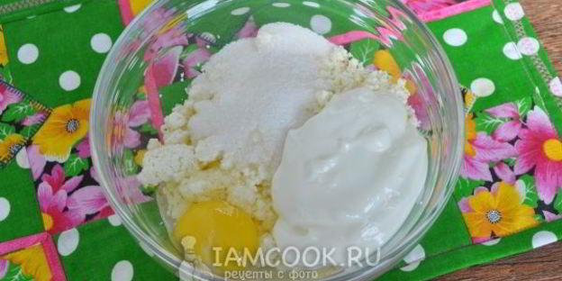 фруктово-творожная запеканка с пастой