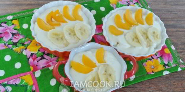 фруктово-творожная запеканка с пастой