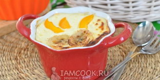 фруктово-творожная запеканка с пастой