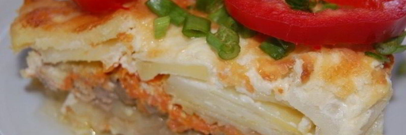 Грибная запеканка с картофелем