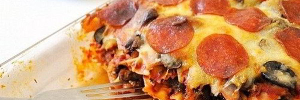 Итальянская запеканка с макаронами и колбасой