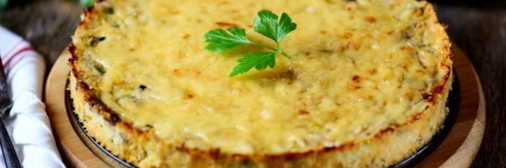 Кабачковая запеканка с фаршем и сыром