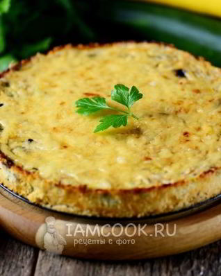 Кабачковая запеканка с фаршем и сыром