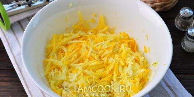 кабачковая запеканка с фаршем и сыром