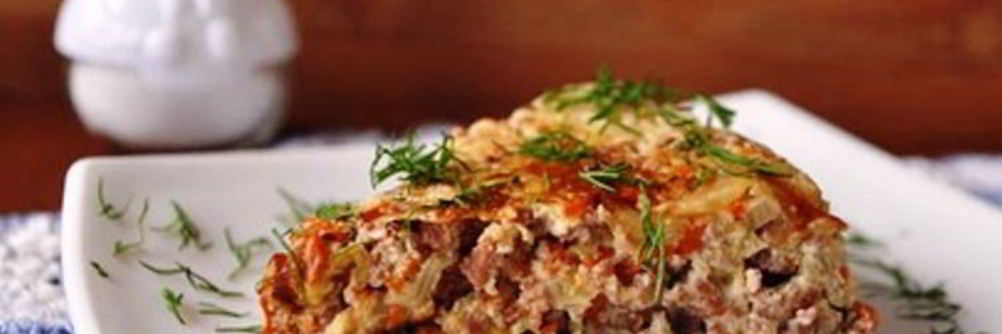 Капустная запеканка с фаршем в мультиварке