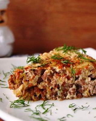 Капустная запеканка с фаршем в мультиварке