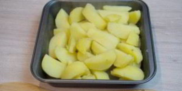 картофельная запеканка с фаршем и сыром