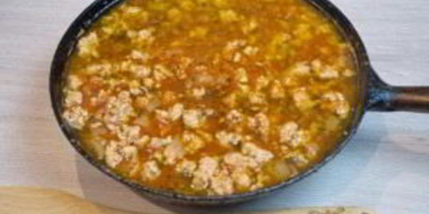 картофельная запеканка с фаршем и сыром