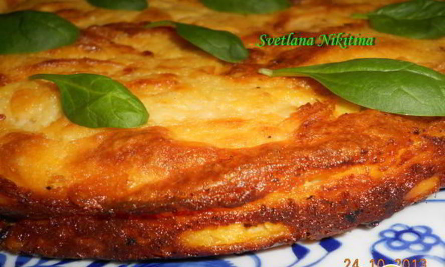 Рецепт картофельной запеканки с мясом и шпинатом