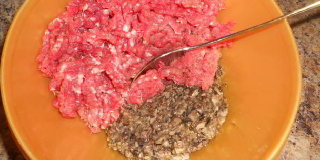 картофельная запеканка с мясом и шпинатом