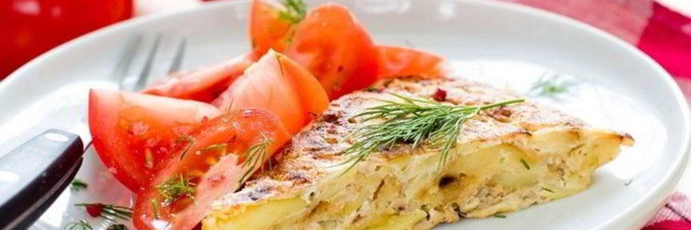 Картофельная запеканка с рыбой