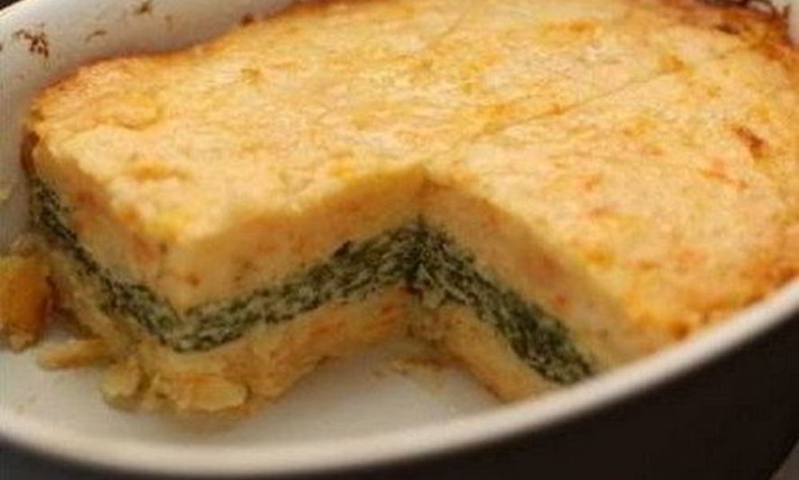Рецепт картофельно-морковной запеканка с курицей и зеленью