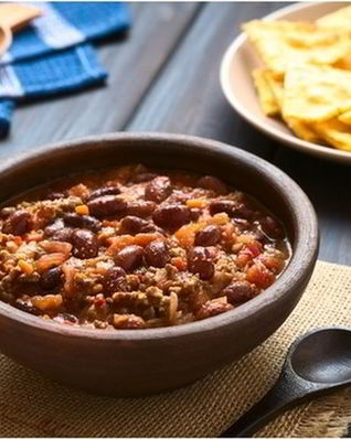 Хрустящая запеканка чили кон карне