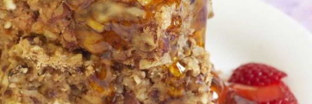 Легкая запеканка из овсяных хлопьев