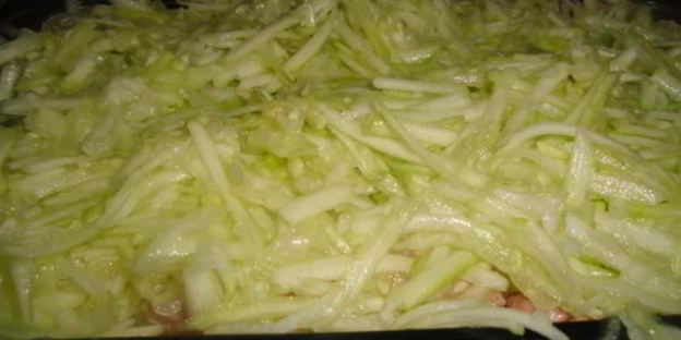 ленивая запеканка из кабачка