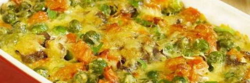 Пикантная овощная запеканка с сыром