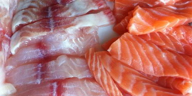 полосатая рыбная запеканка