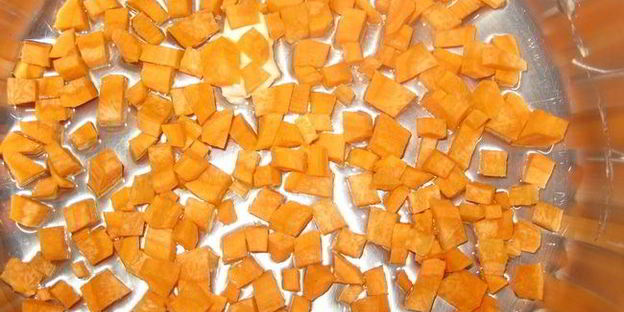 рисовая запеканка с ветчиной и морковью