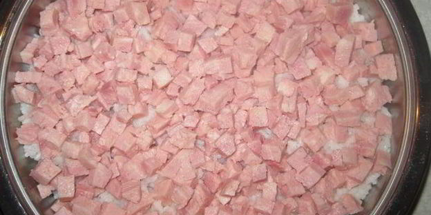 рисовая запеканка с ветчиной и морковью