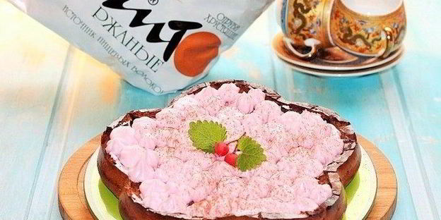 шоколадно-творожная запеканка с отрубями