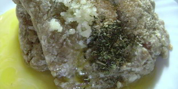 слоеная запеканка с мясом и сыром