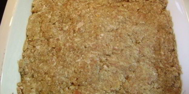 слоеная запеканка с мясом и сыром