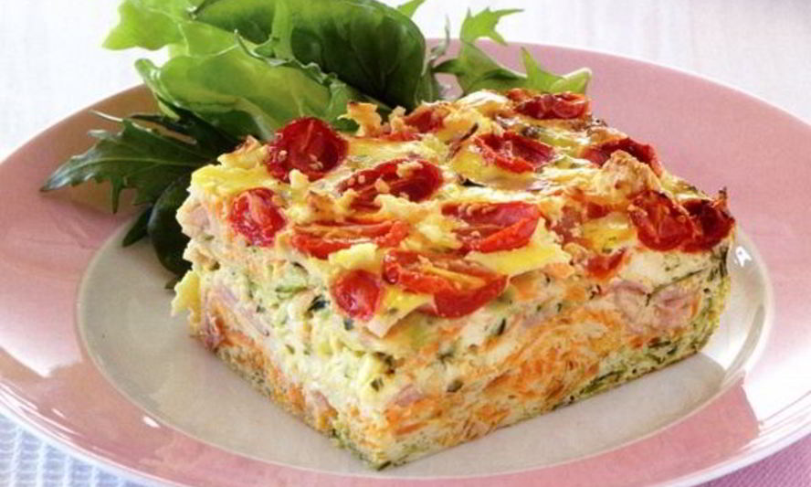 Рецепт сытной овощной запеканки с мясом