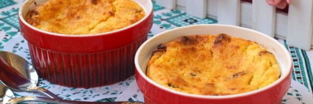 Творожная порционная запеканка с изюмом