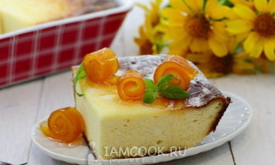 Рецепт творожной запеканки без муки