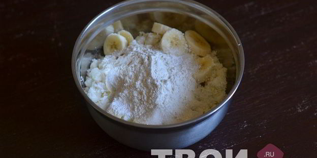 творожная запеканка с бананом