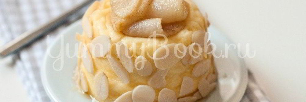 Творожная запеканка с грушами без сахара