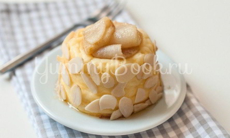 Рецепт творожной запеканки с грушами без сахара
