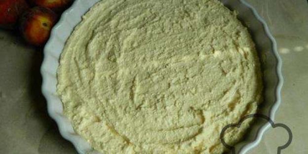 творожная запеканка с персиками