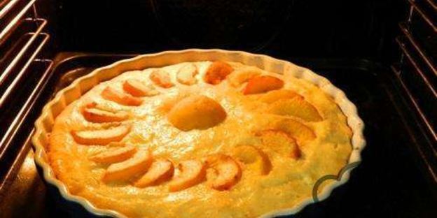 творожная запеканка с персиками