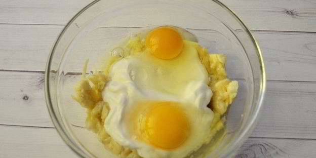 творожная запеканка с шелковицей