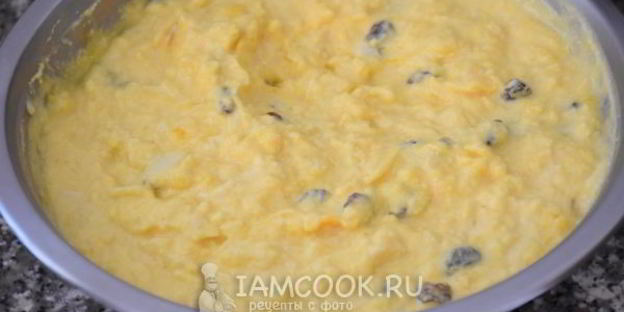 творожная запеканка с тыквой и яблоками