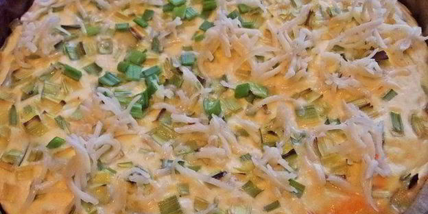 творожно-рисовый пирог-запеканка