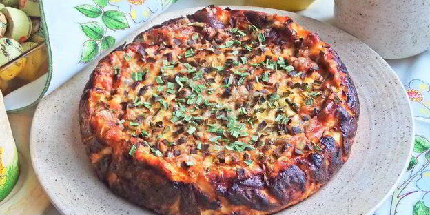 творожно-рисовый пирог-запеканка