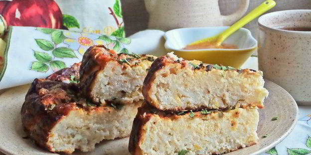 творожно-рисовый пирог-запеканка